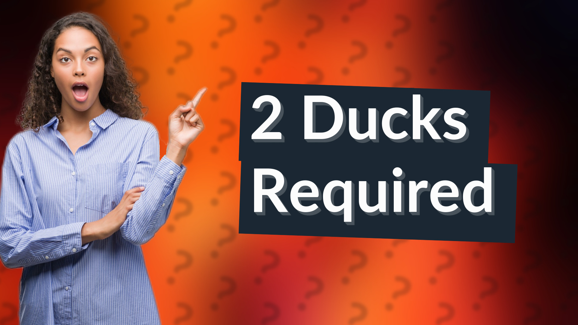 2 Ducks Required