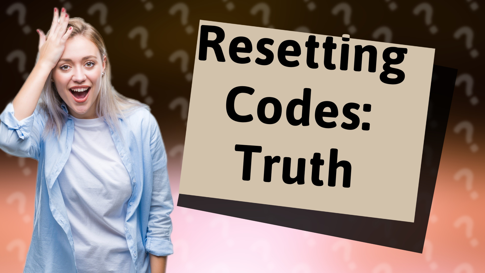 Resetting Codes: Truth