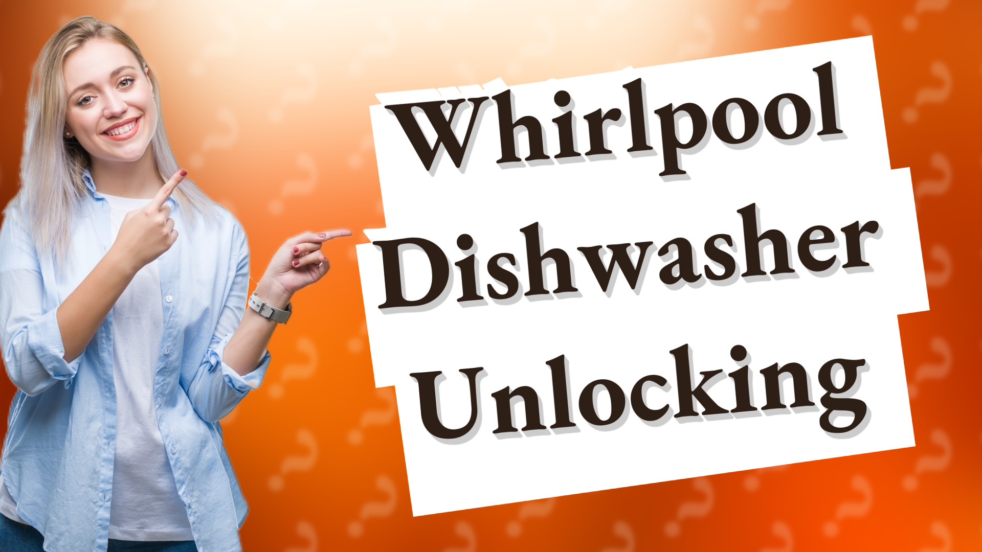 Whirlpool Dishwasher Unlocking