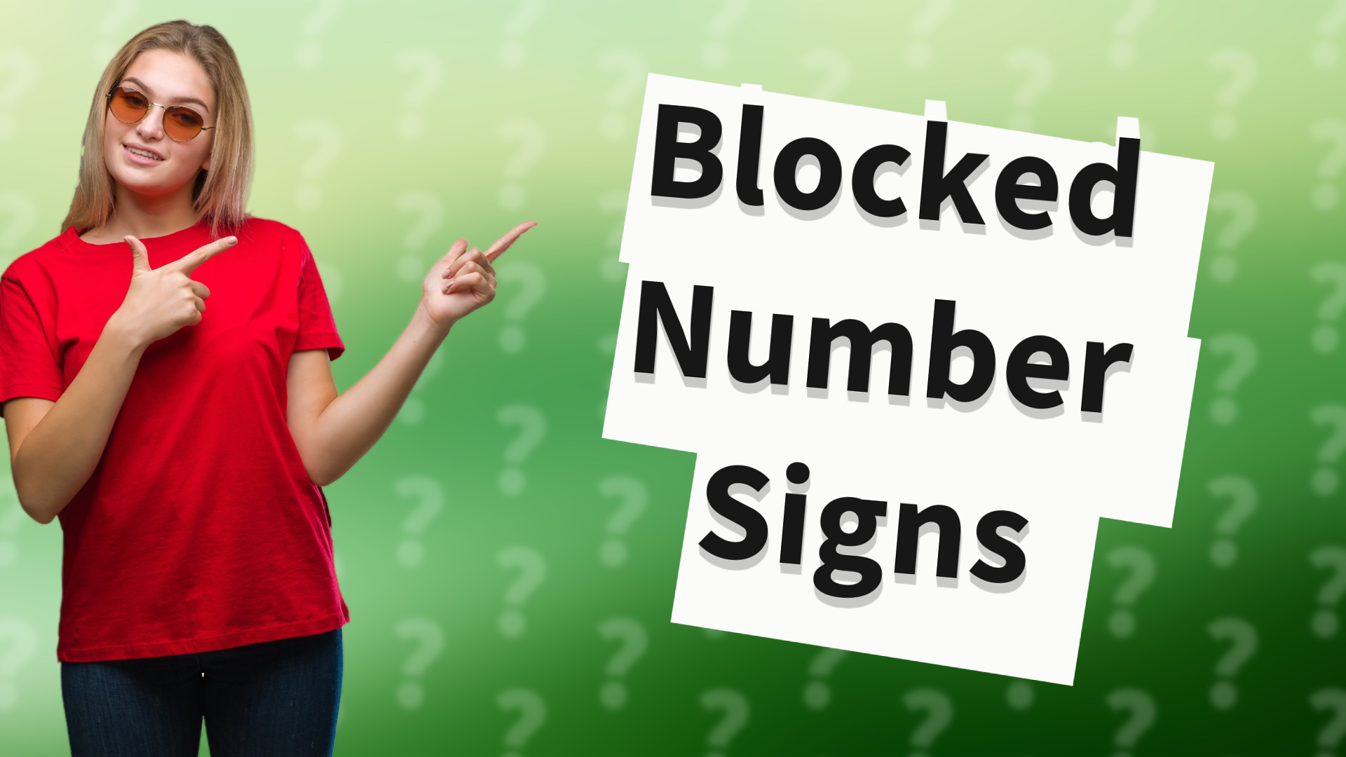 Blocked Number Signs