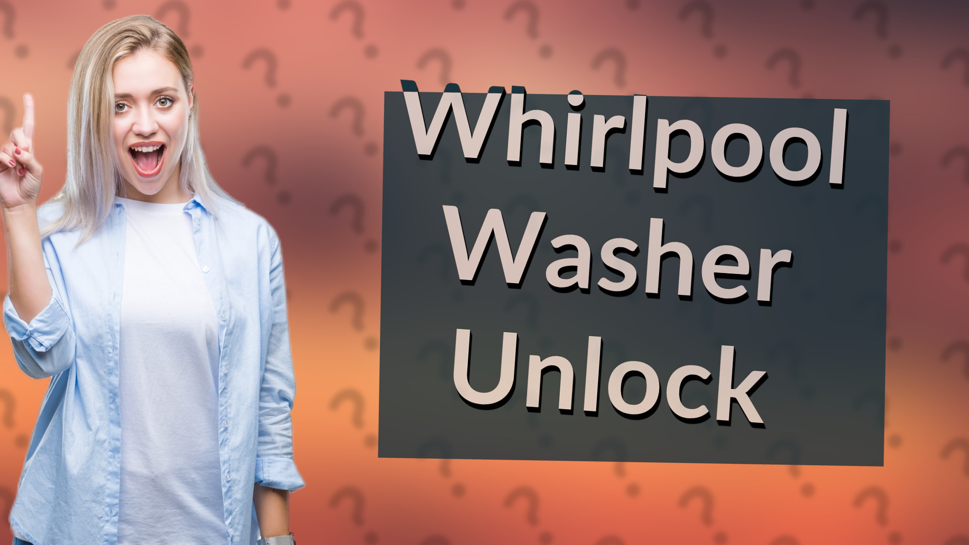 Whirlpool Washer Unlock