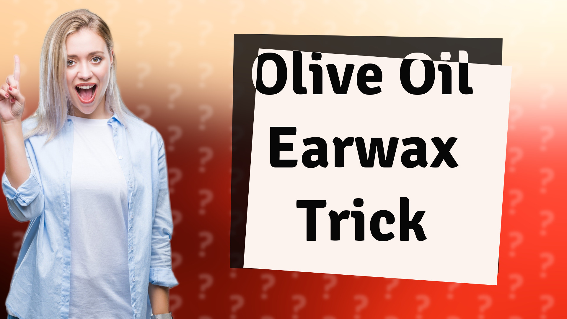 Olive Oil Earwax Trick