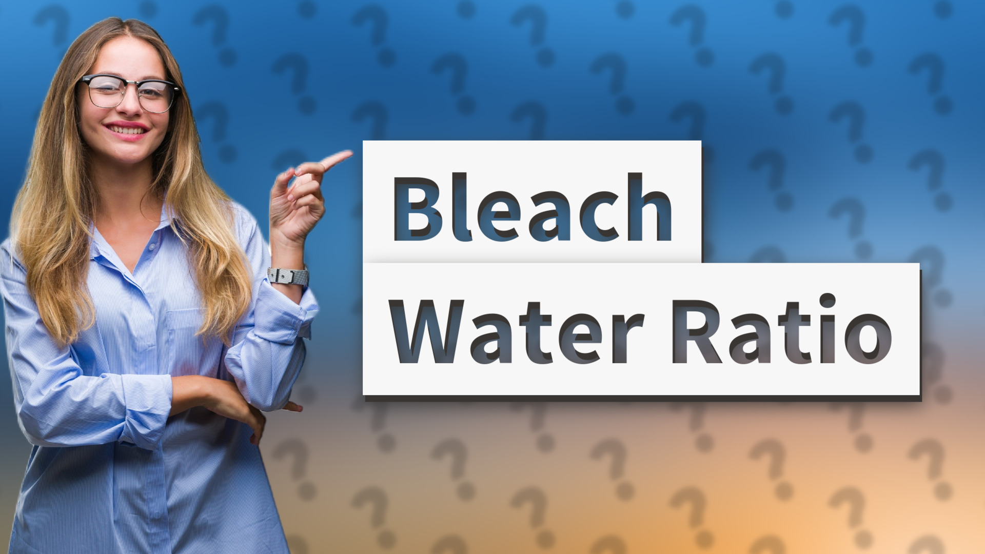 Bleach Water Ratio