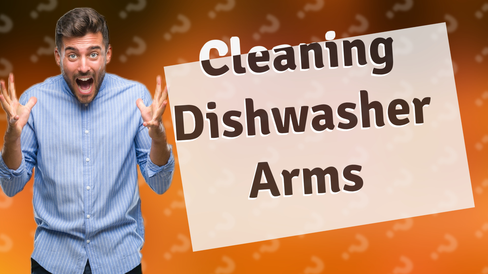 Cleaning Dishwasher Arms