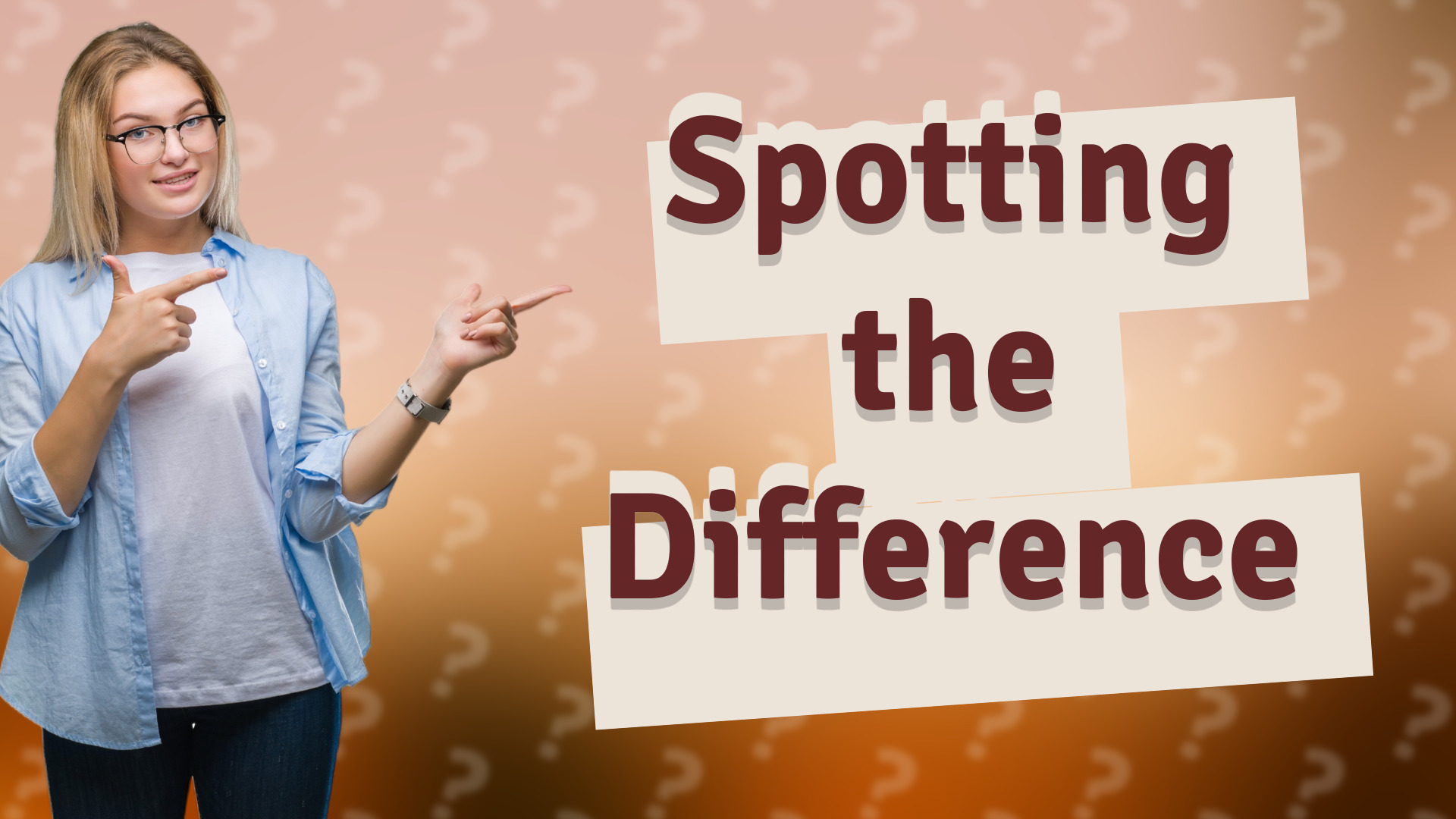 Spotting the Difference