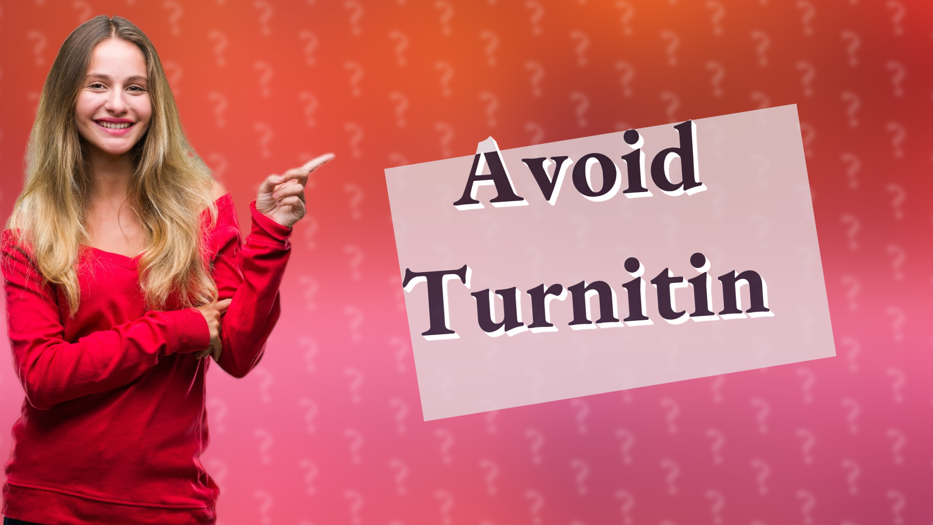 Avoid Turnitin