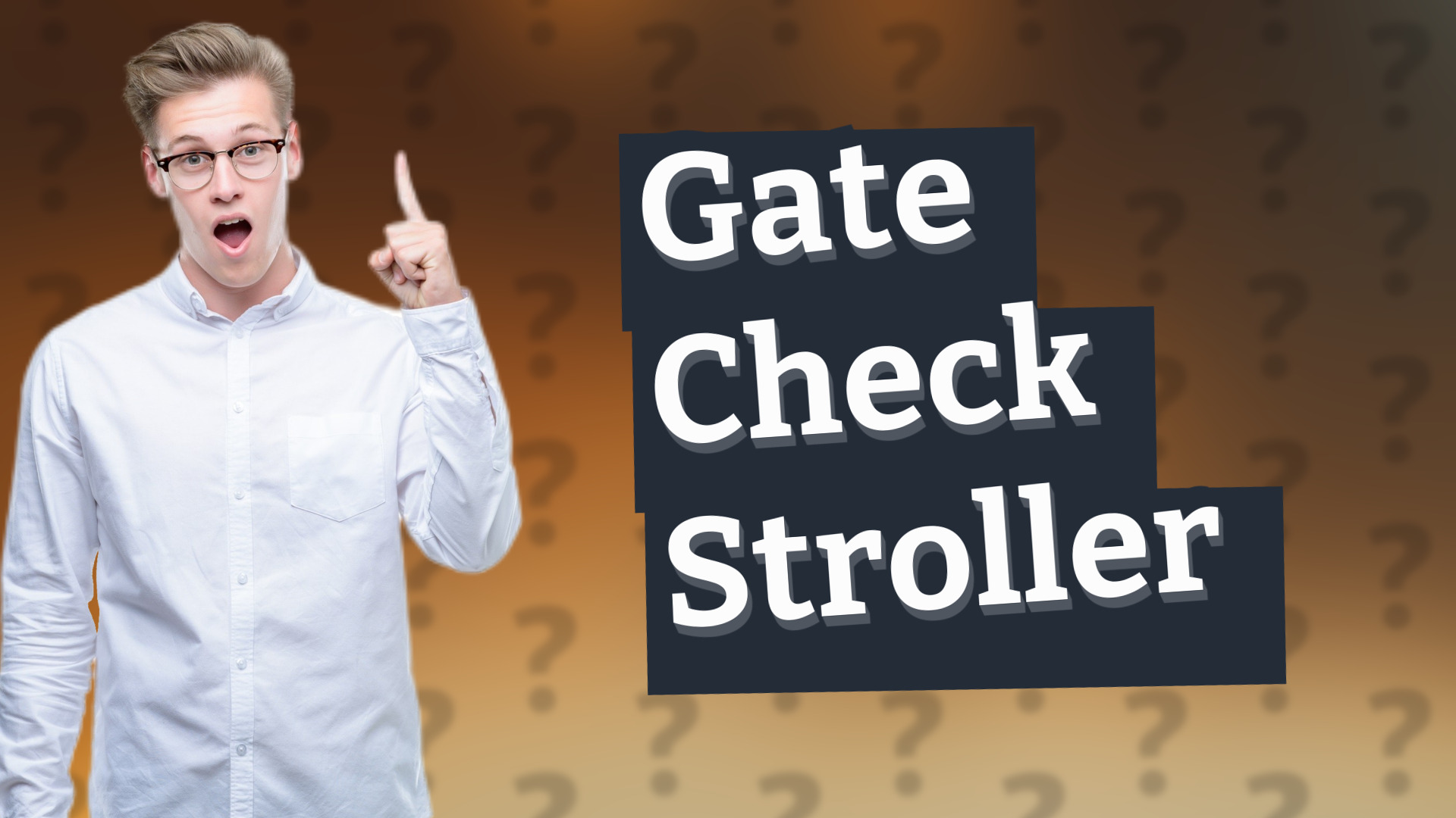 Gate Check Stroller