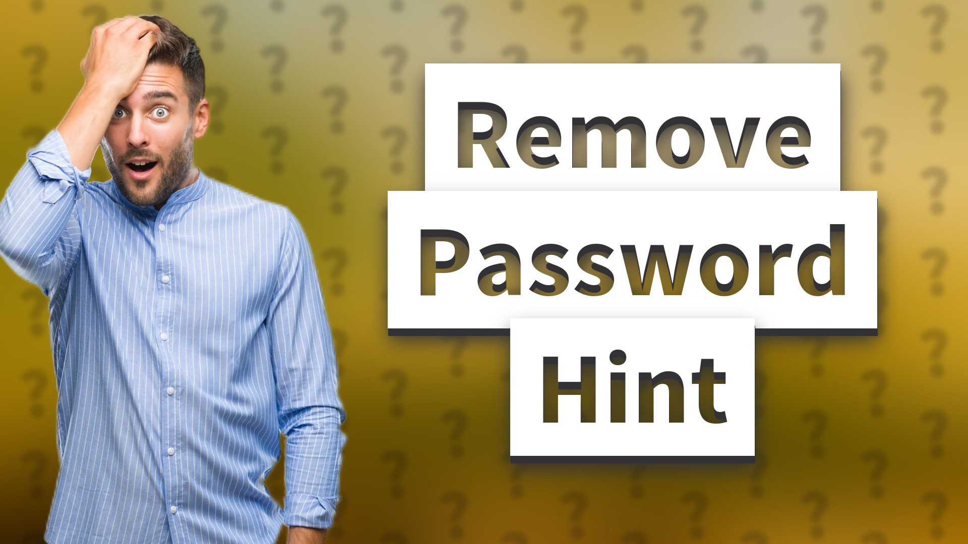 Remove Password Hint