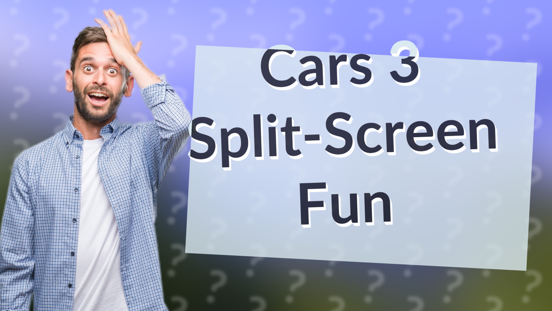 Cars 3 Split-Screen Fun