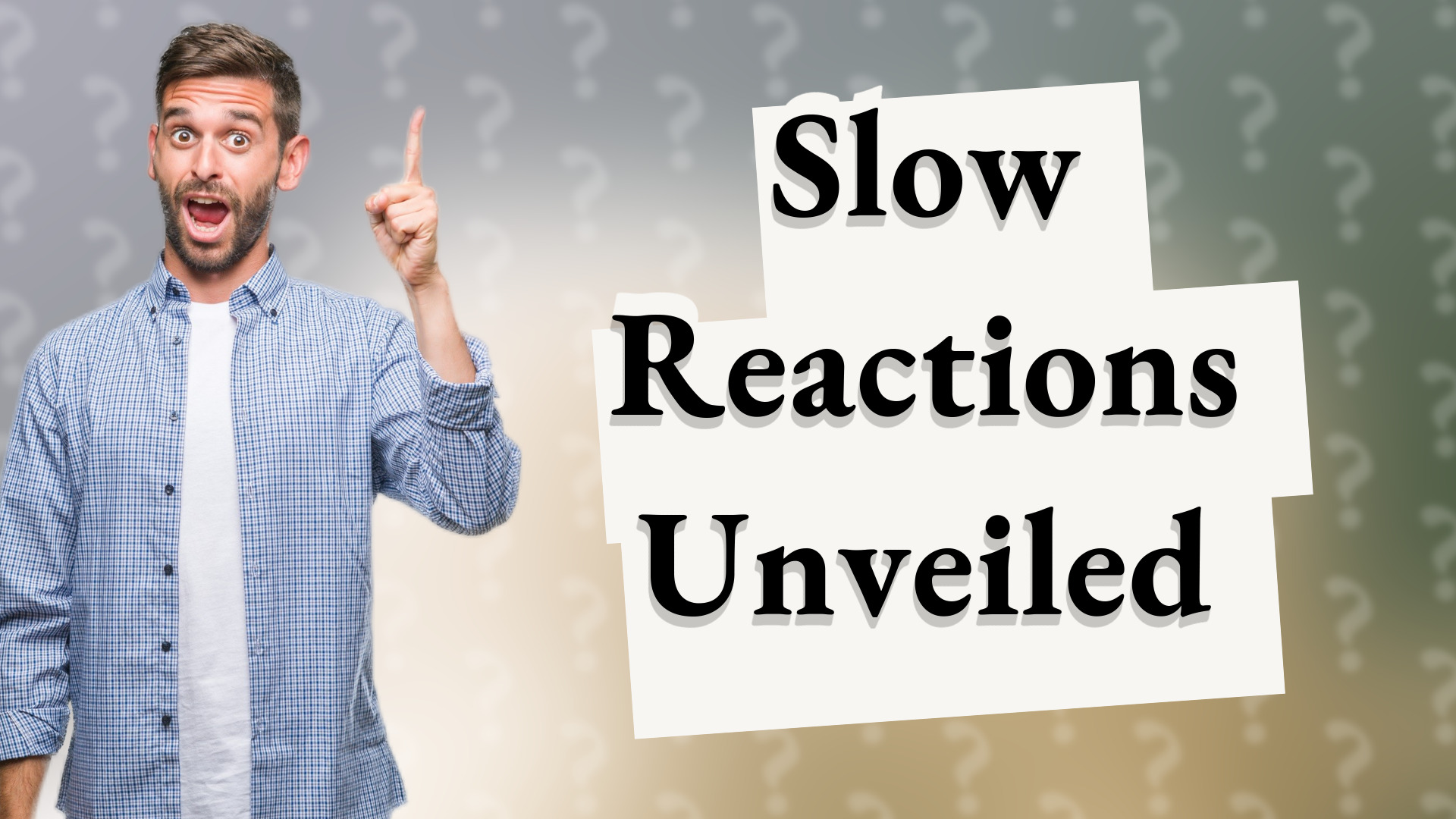 Slow Reactions Unveiled
