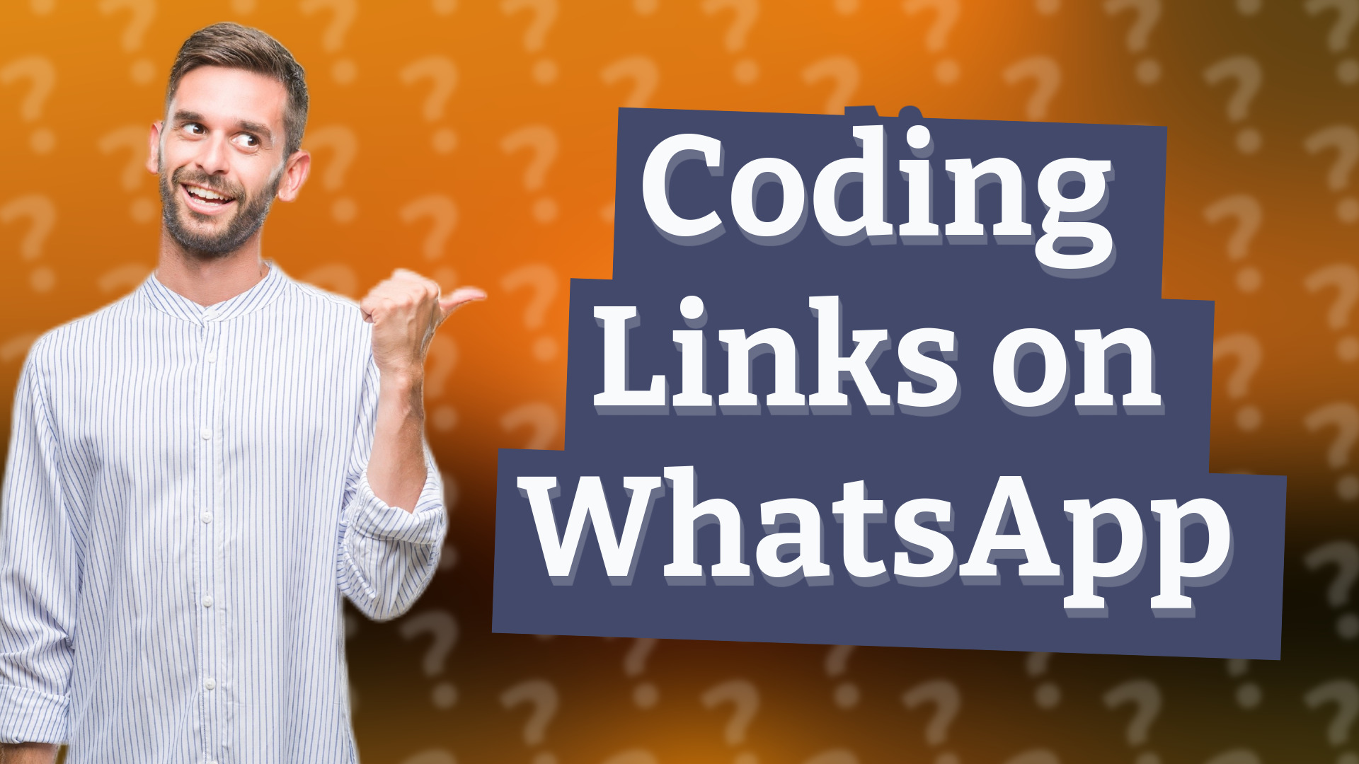 Coding Links on WhatsApp