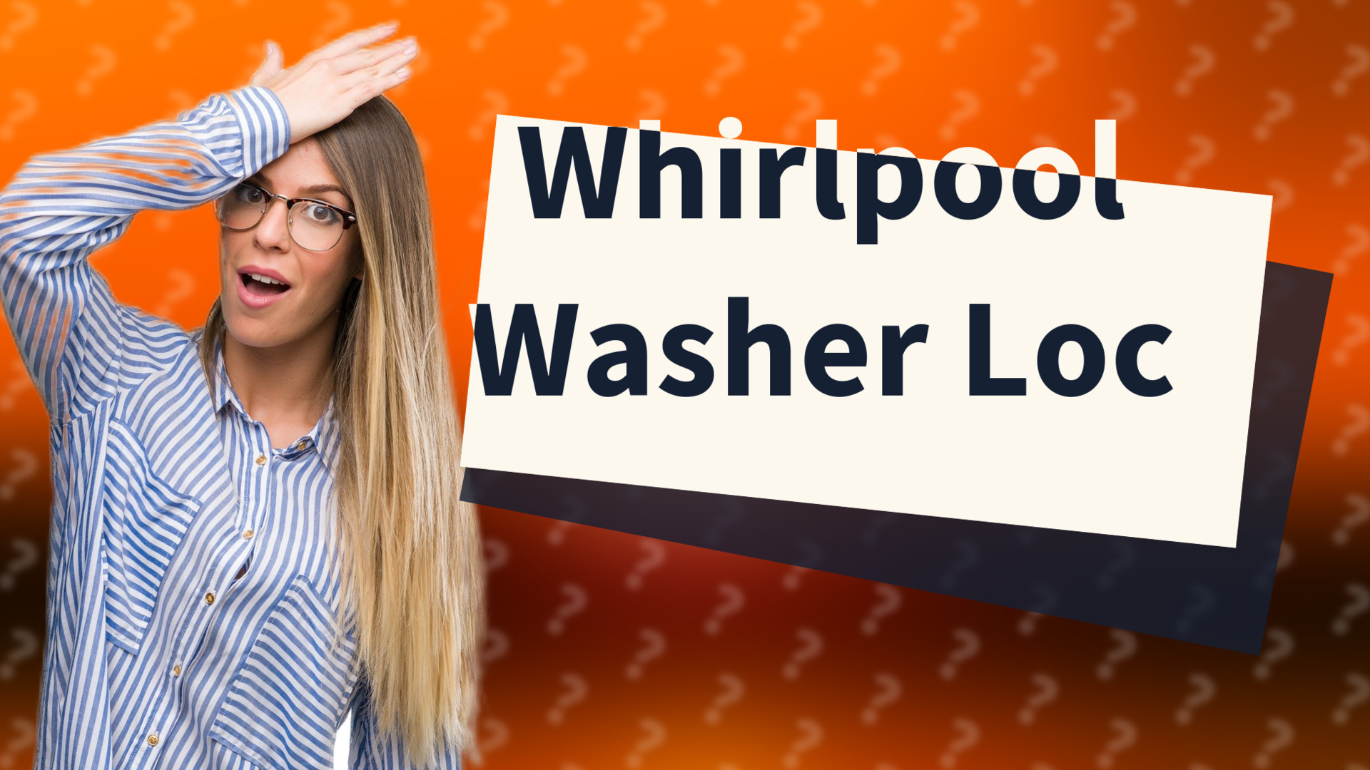 Whirlpool Washer Loc
