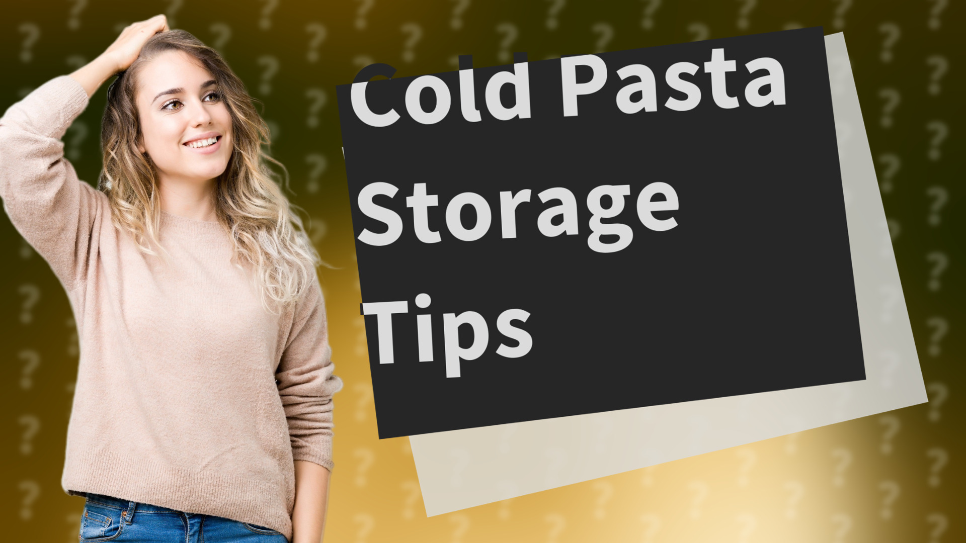 Cold Pasta Storage Tips