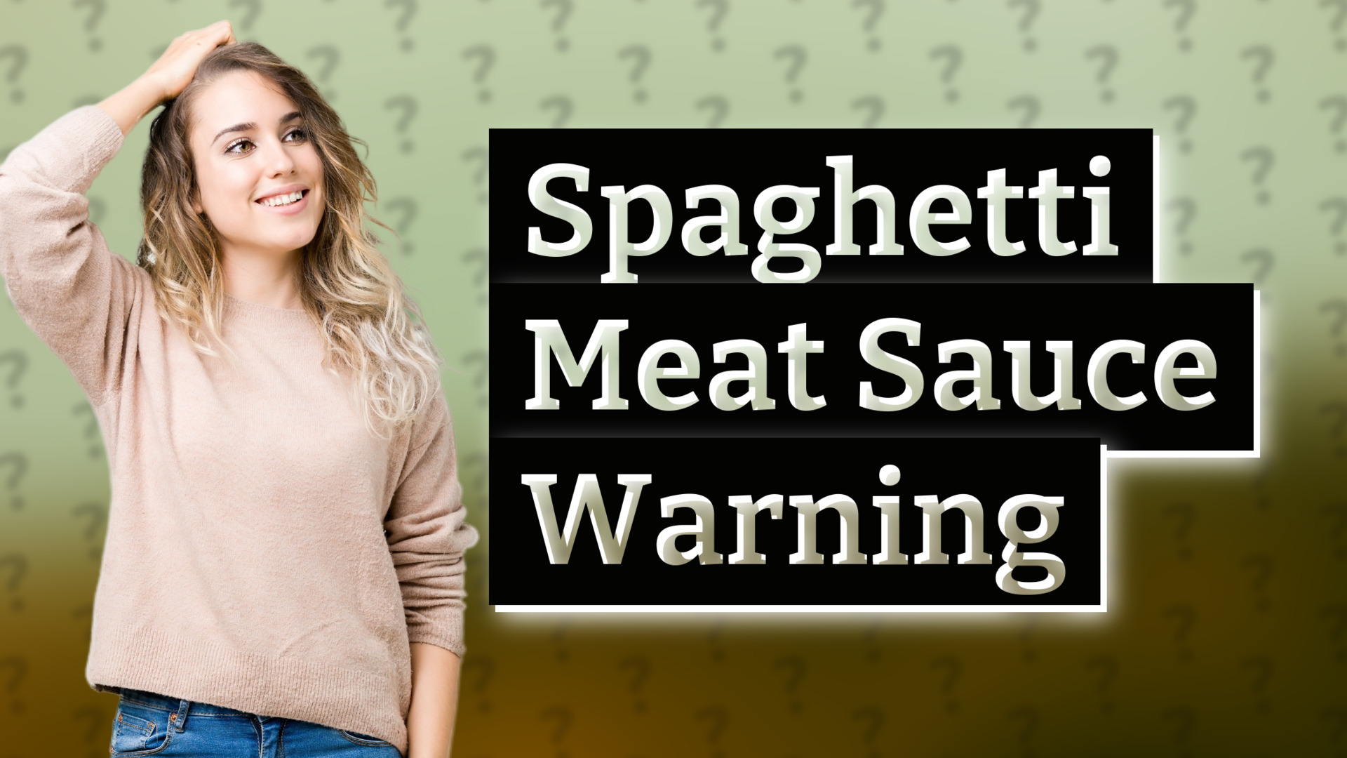 Spaghetti Meat Sauce Warning