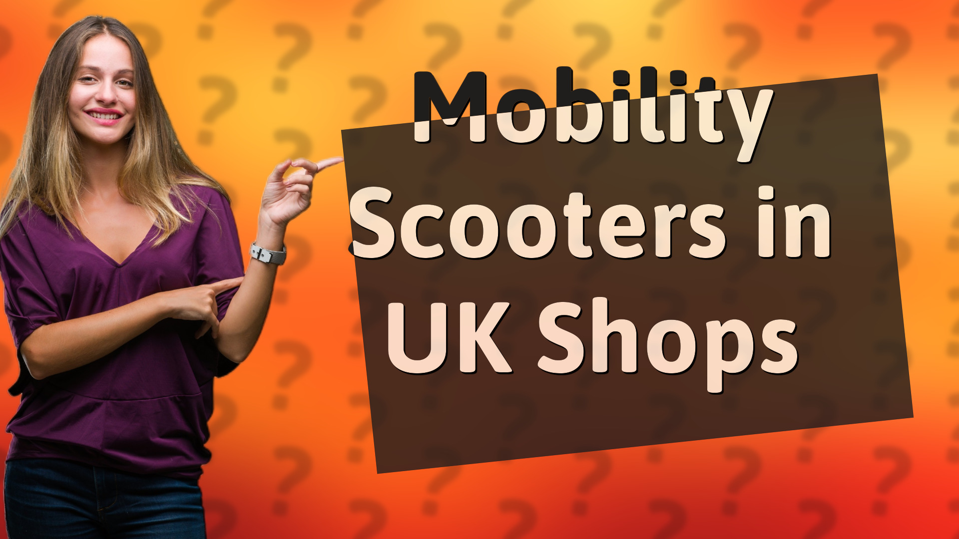 Mobility Scooters in UK Shops