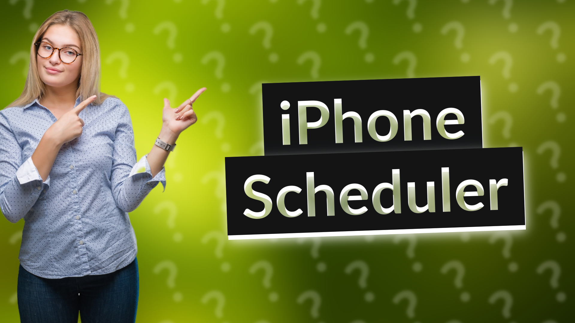 iPhone Scheduler