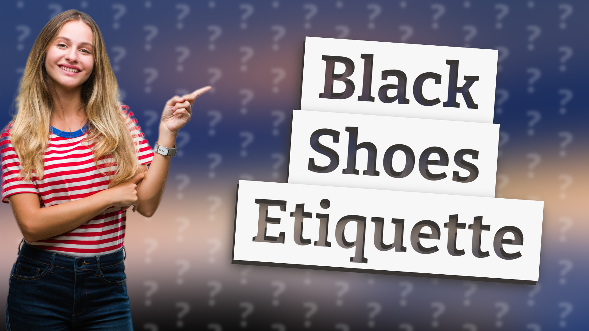 Black Shoes Etiquette