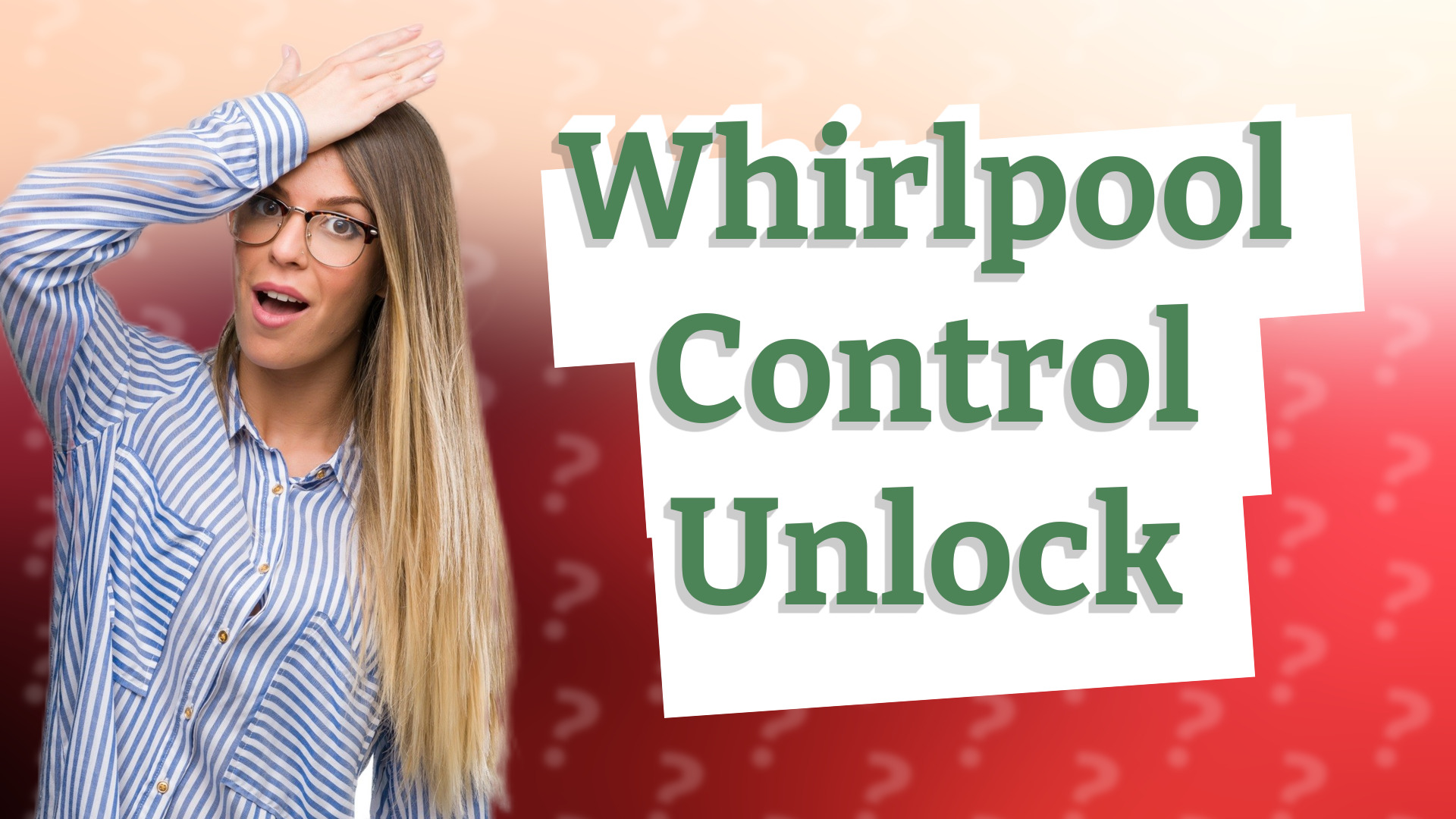 Whirlpool Control Unlock