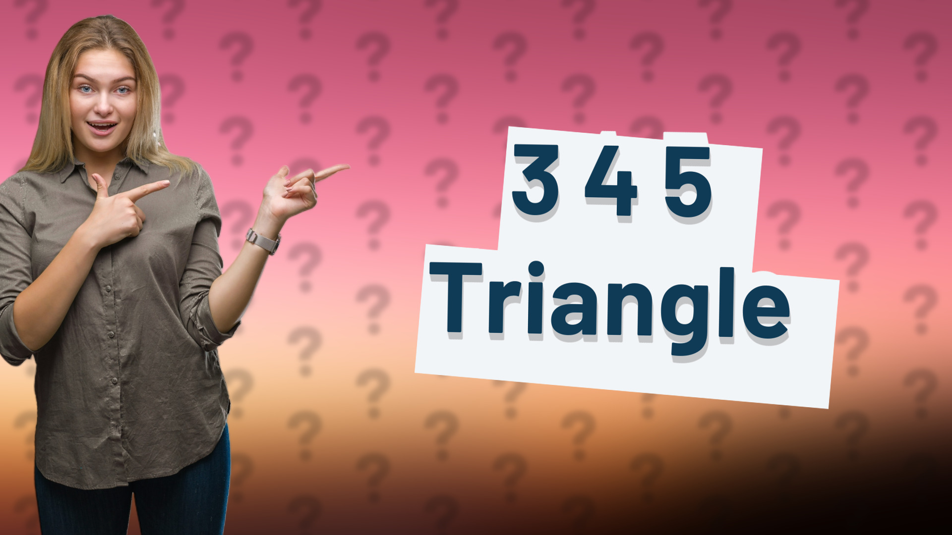 3 4 5 Triangle