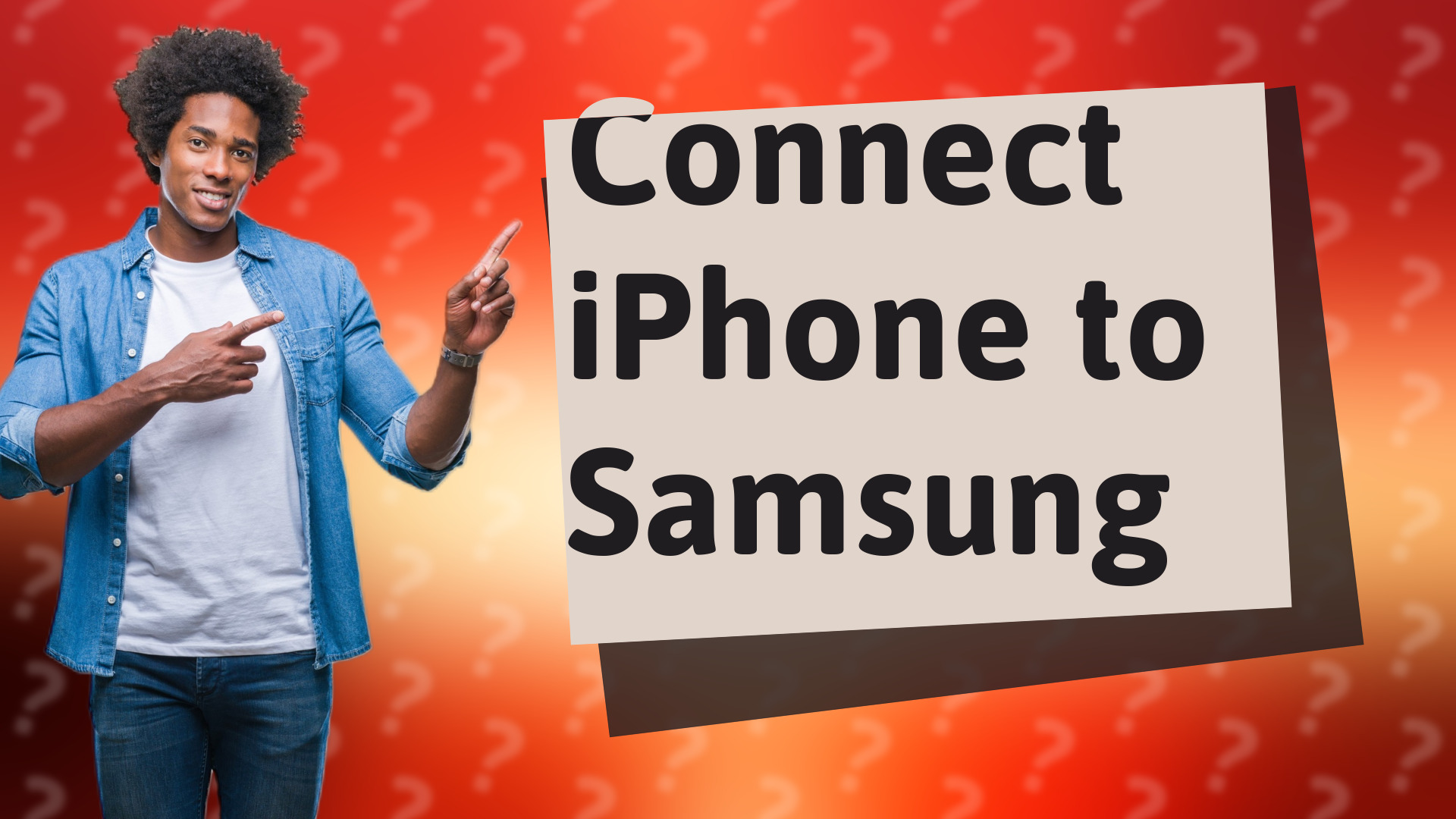 Connect iPhone to Samsung