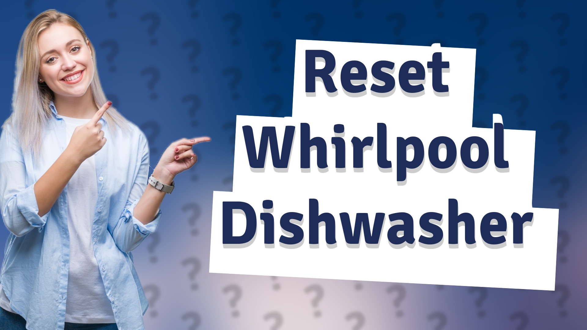 Reset Whirlpool Dishwasher