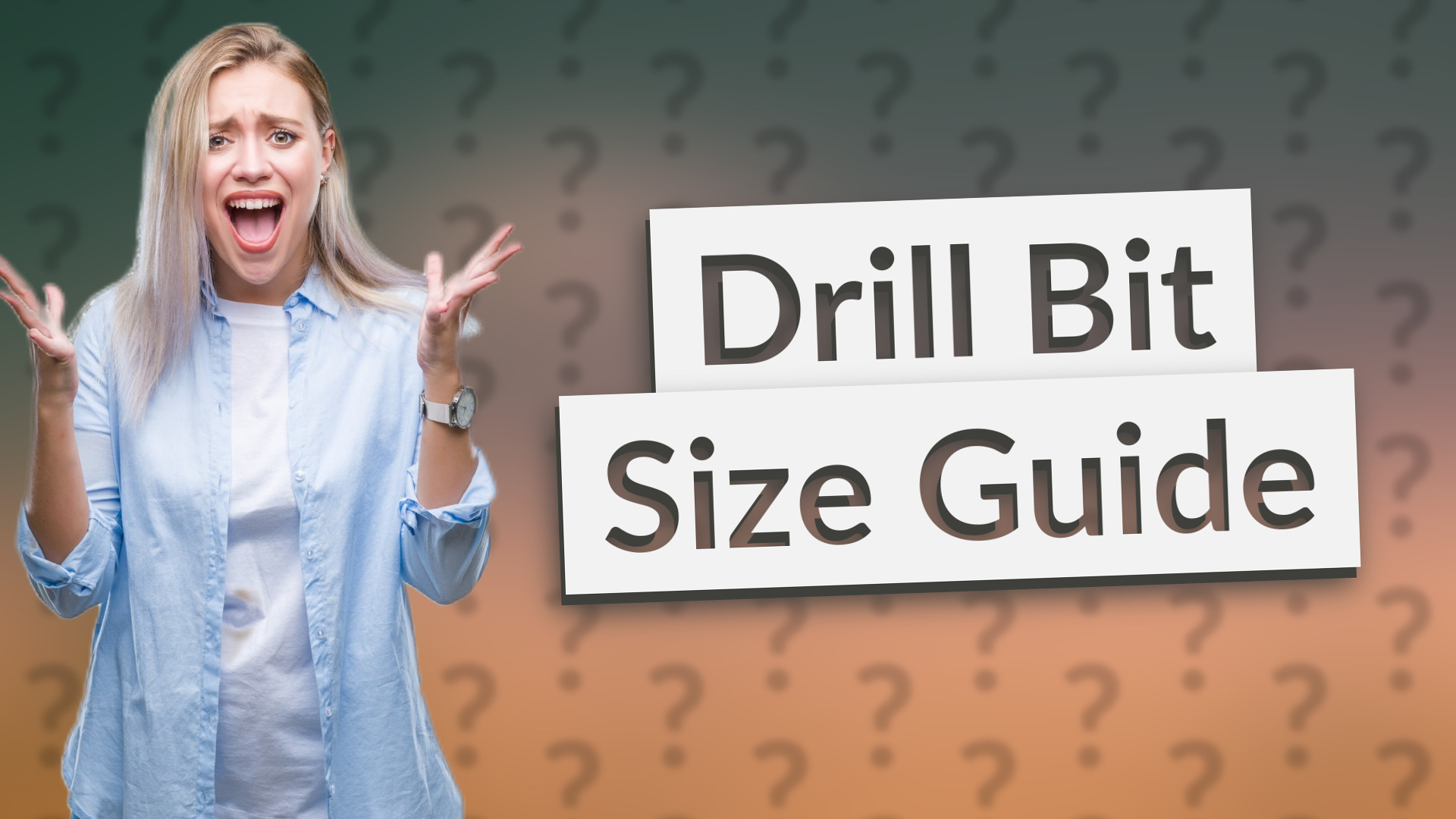 Drill Bit Size Guide