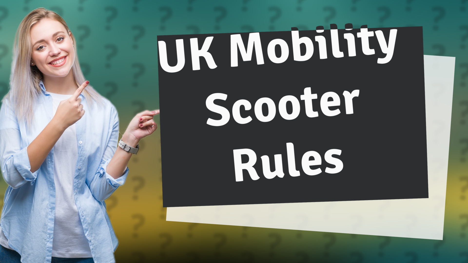 UK Mobility Scooter Rules