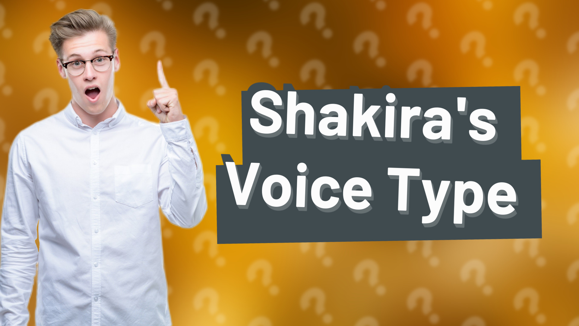 Shakira's Voice Type