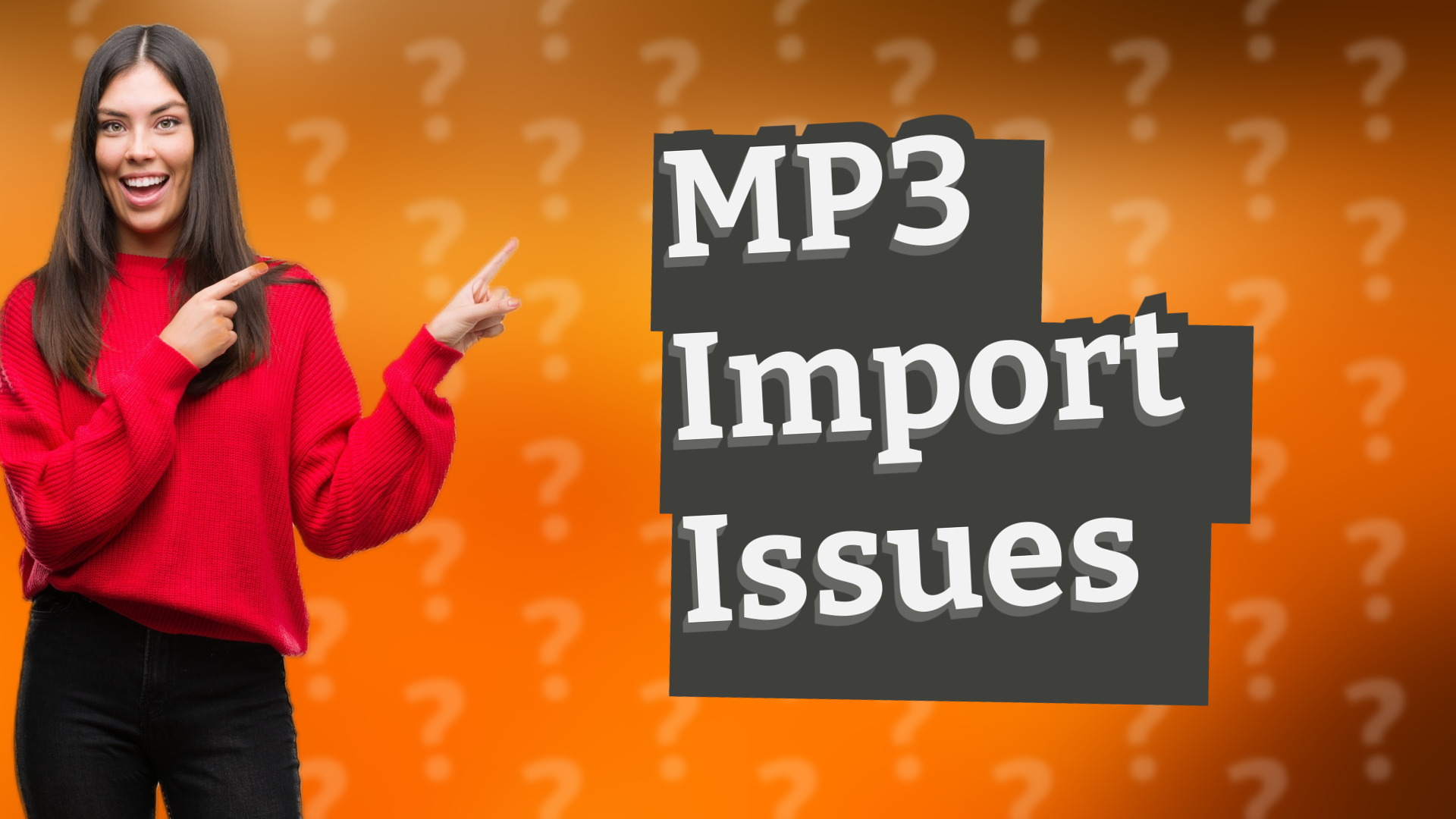 MP3 Import Issues