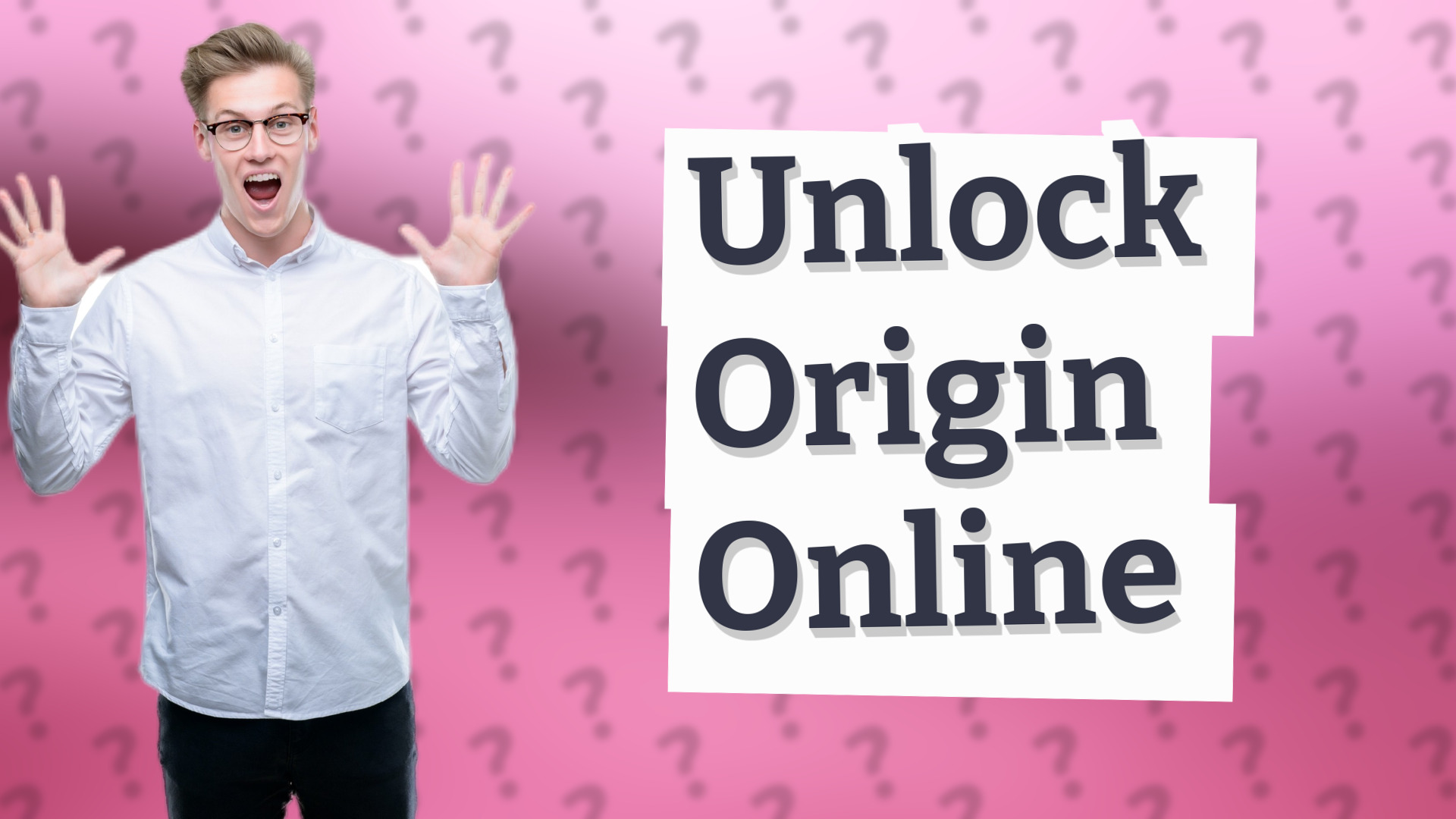 Unlock Origin Online
