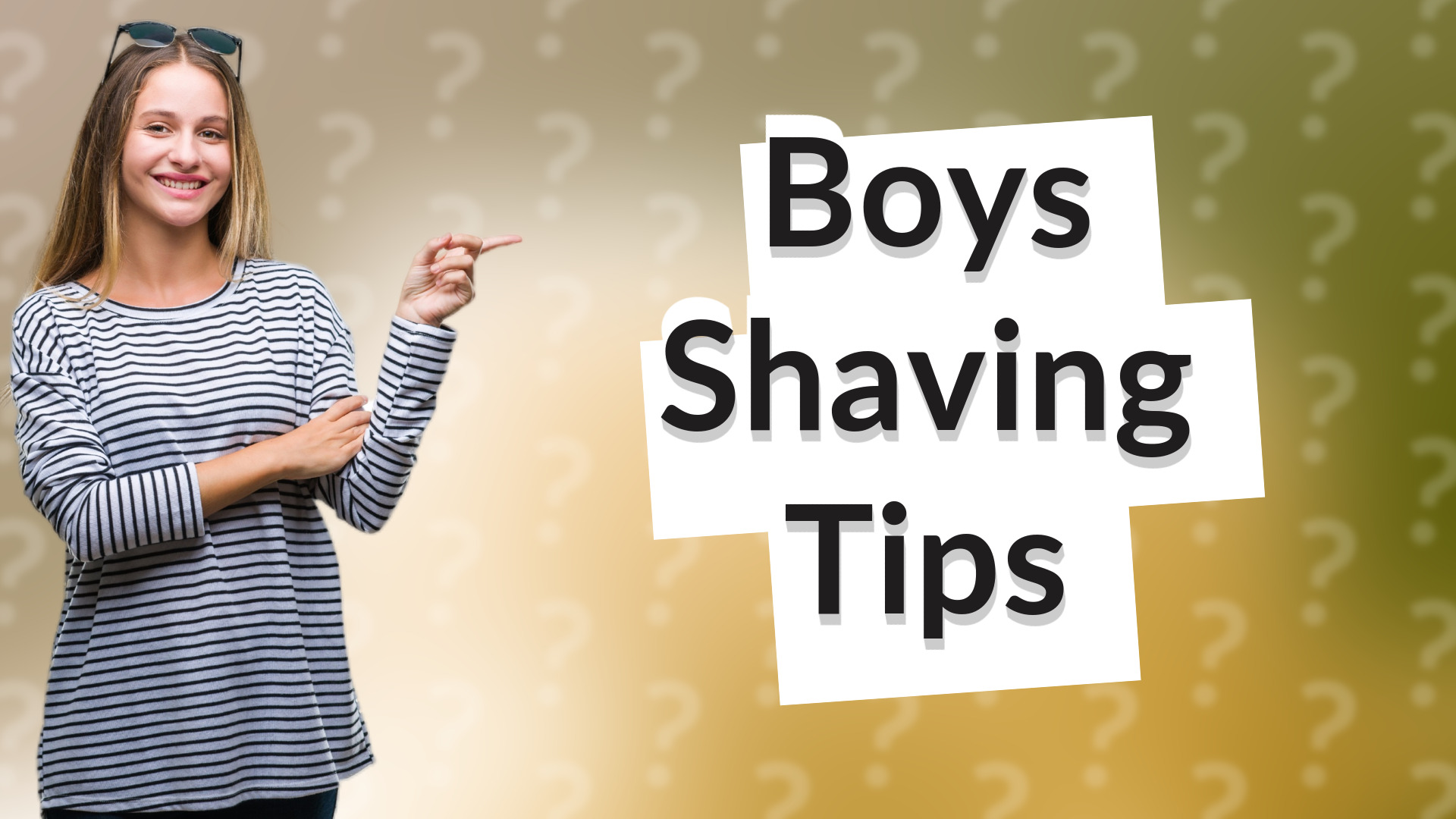 Boys Shaving Tips