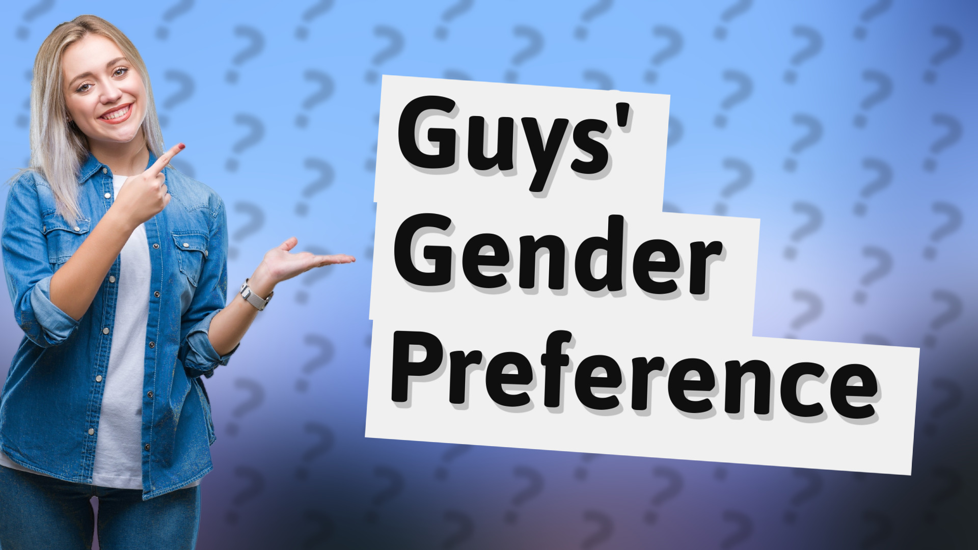 Guys' Gender Preference