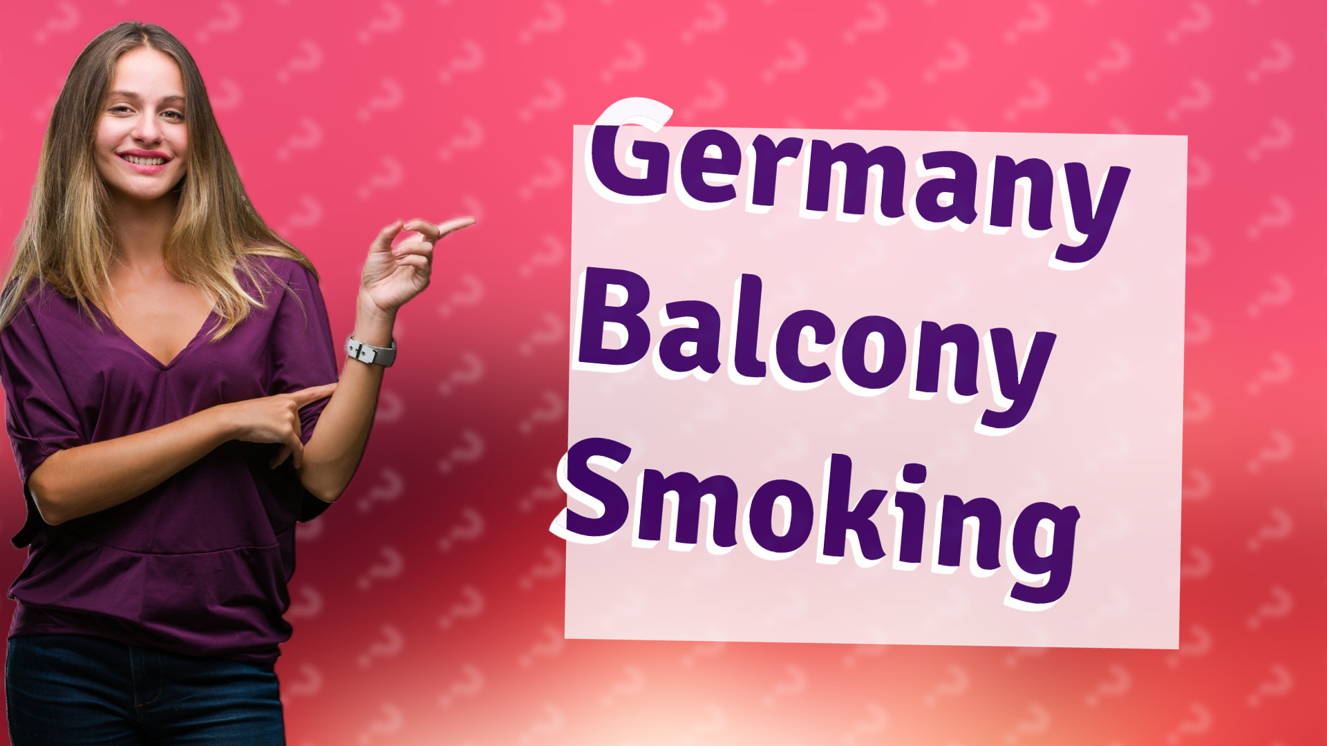Germany Balcony Smoking
