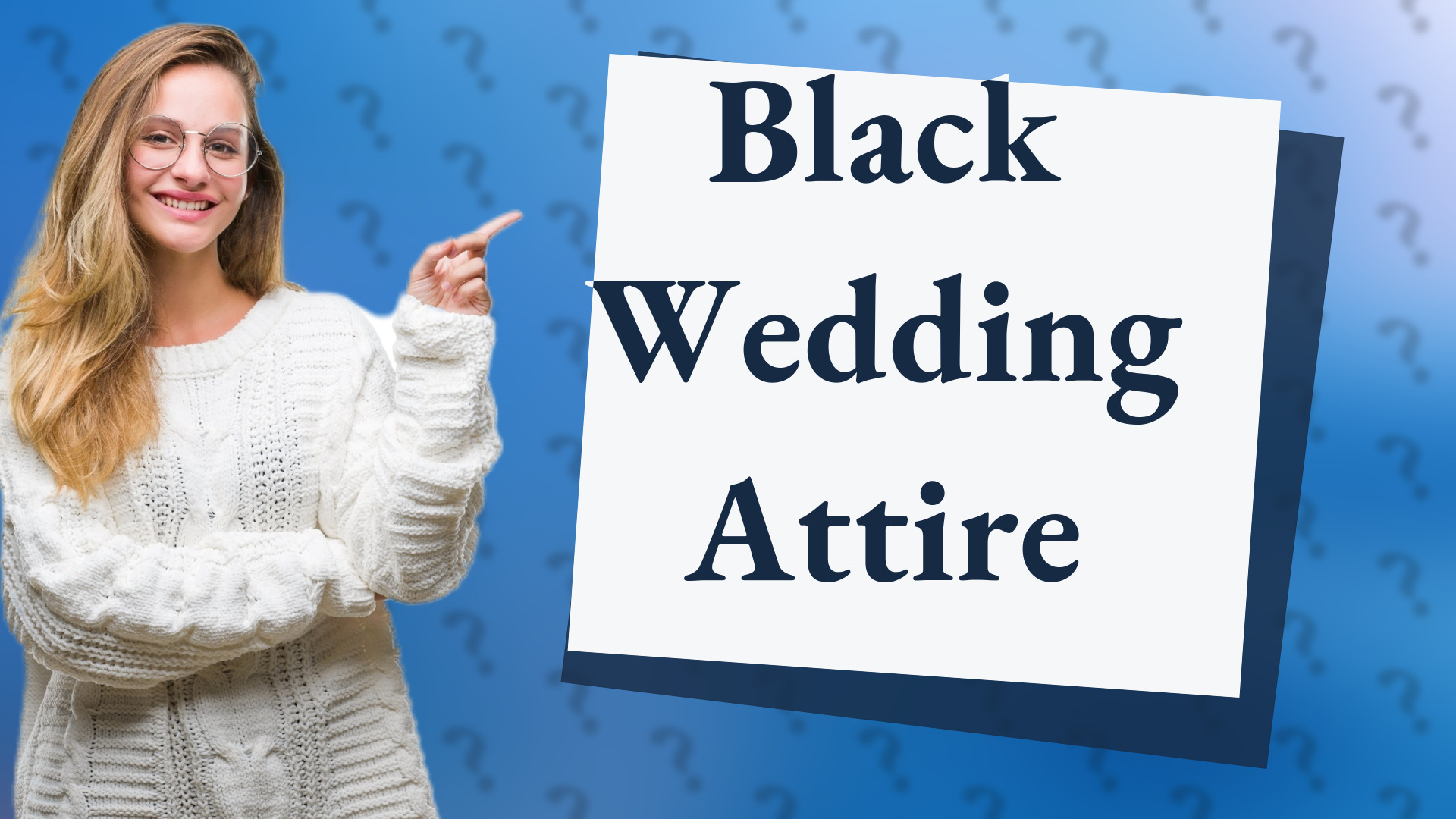 Black Wedding Attire
