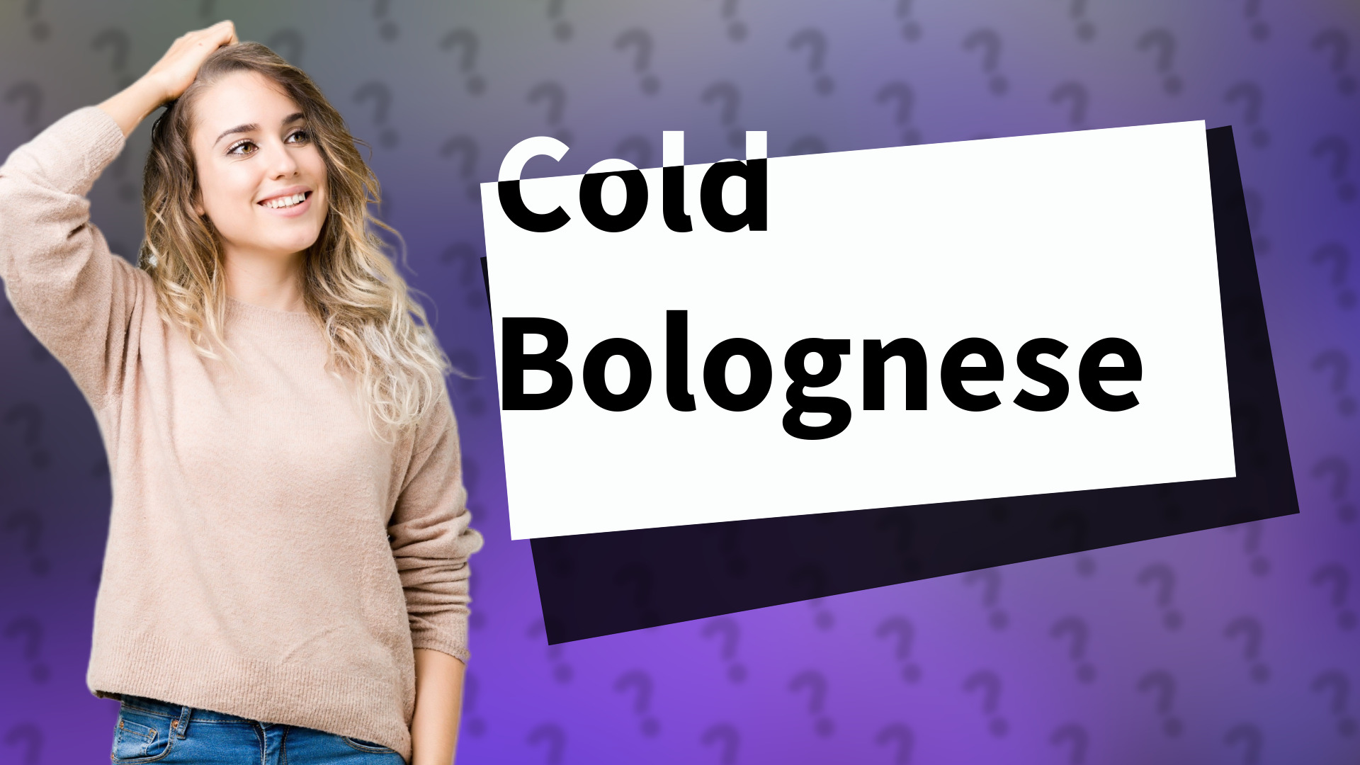 Cold Bolognese