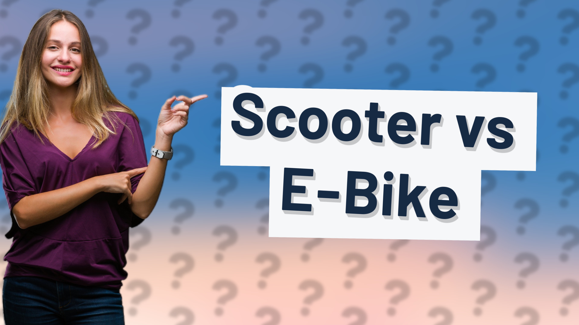 Scooter vs E-Bike