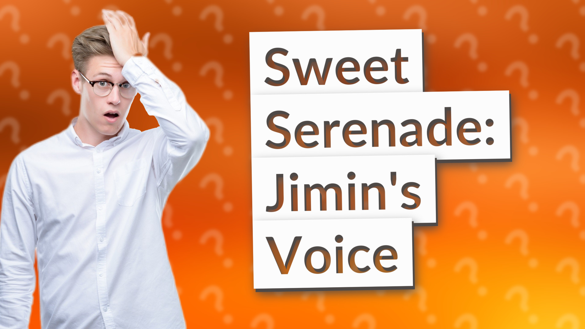 Sweet Serenade: Jimin's Voice