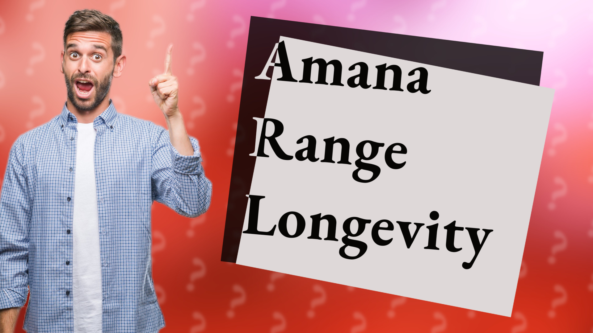 Amana Range Longevity