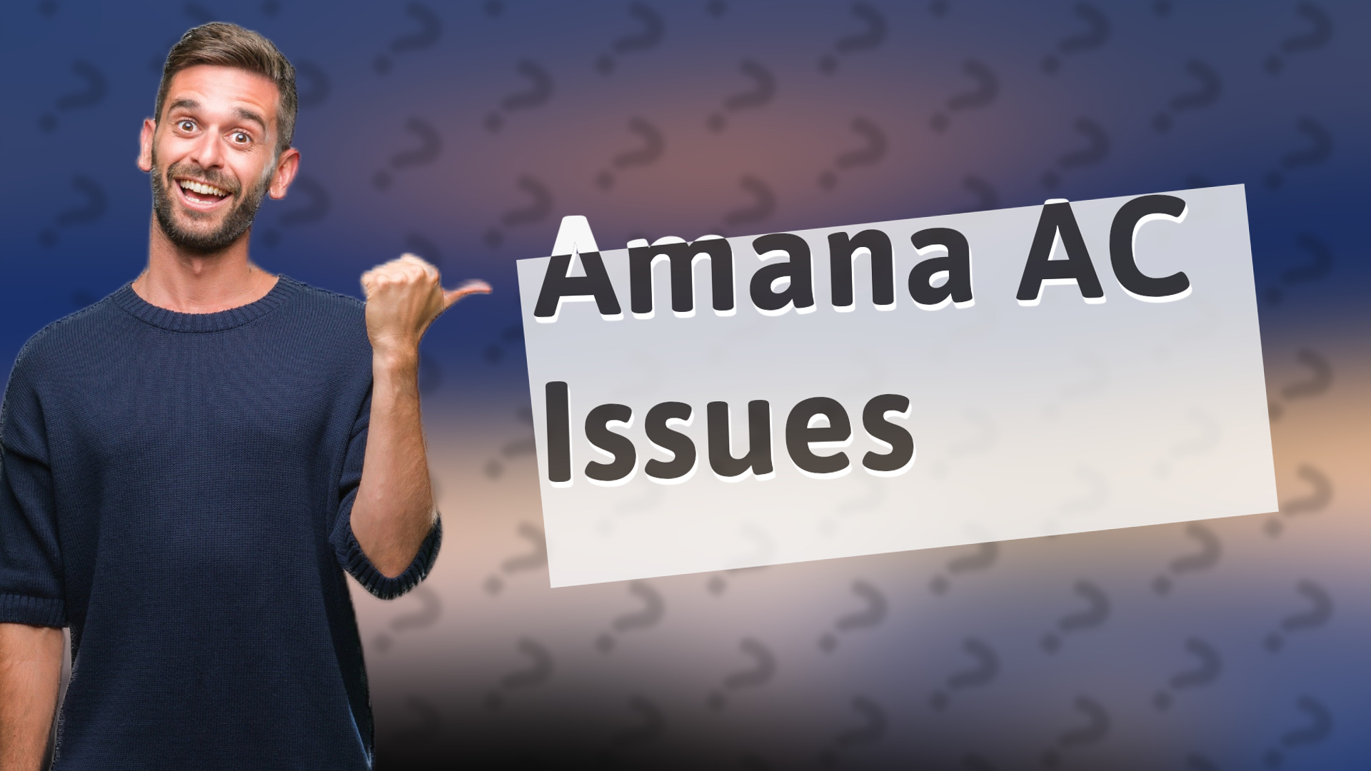 Amana AC Issues