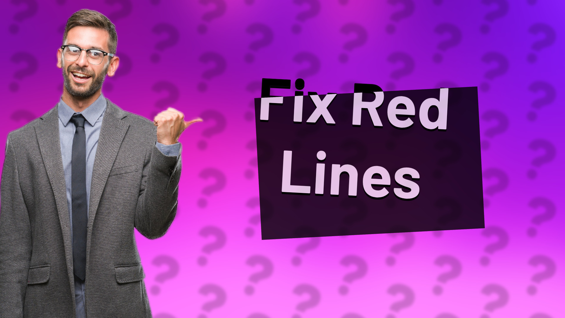 Fix Red Lines