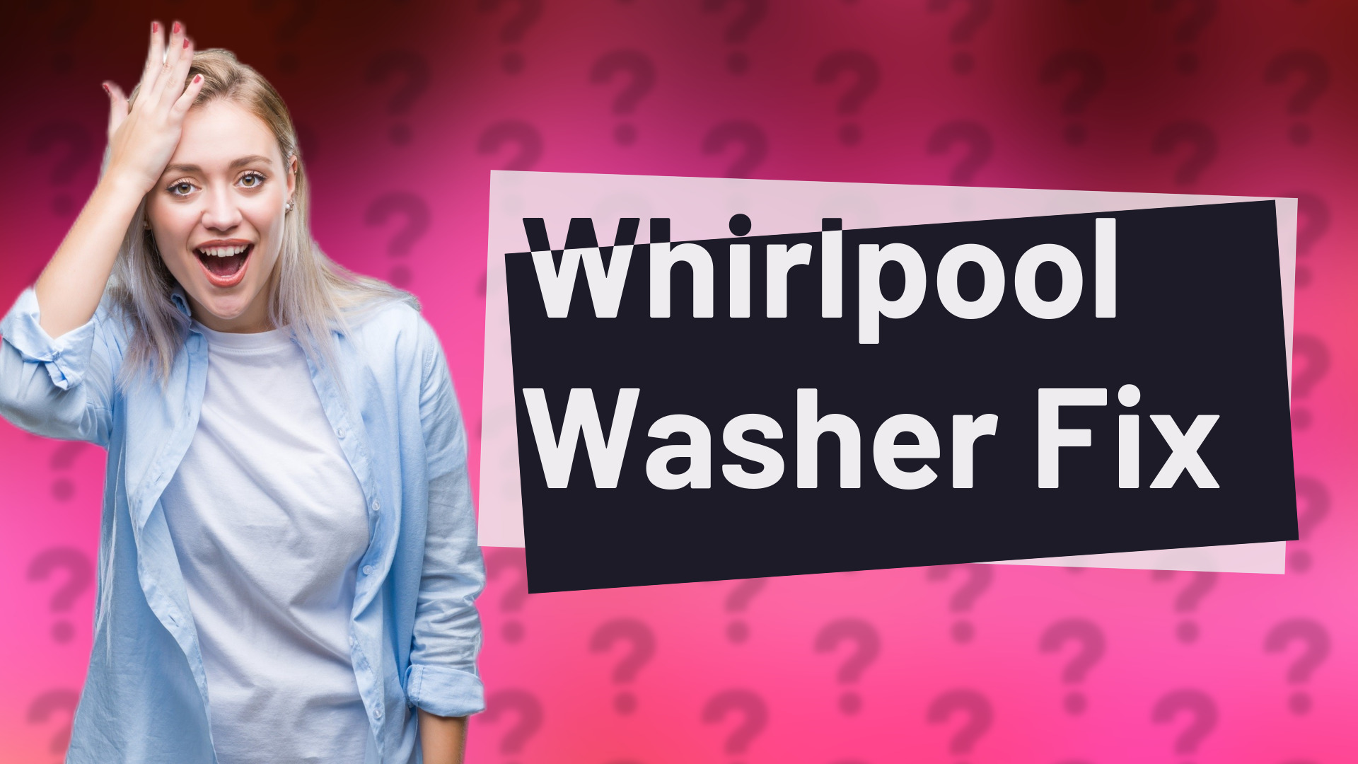 Whirlpool Washer Fix
