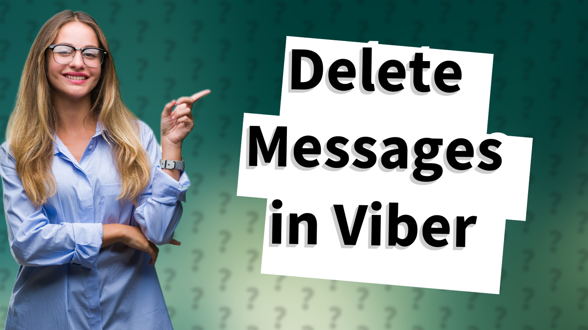 Delete Messages in Viber