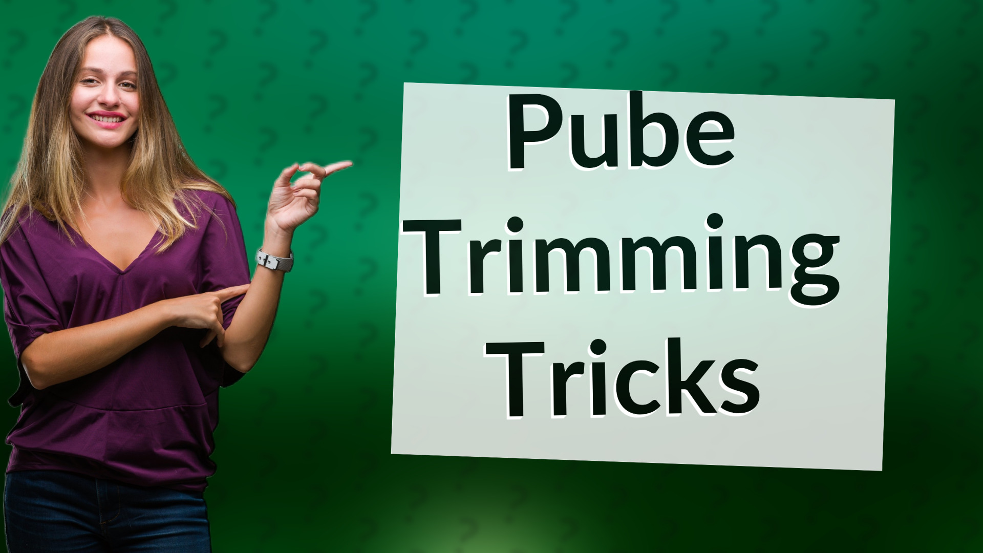 Pube Trimming Tricks