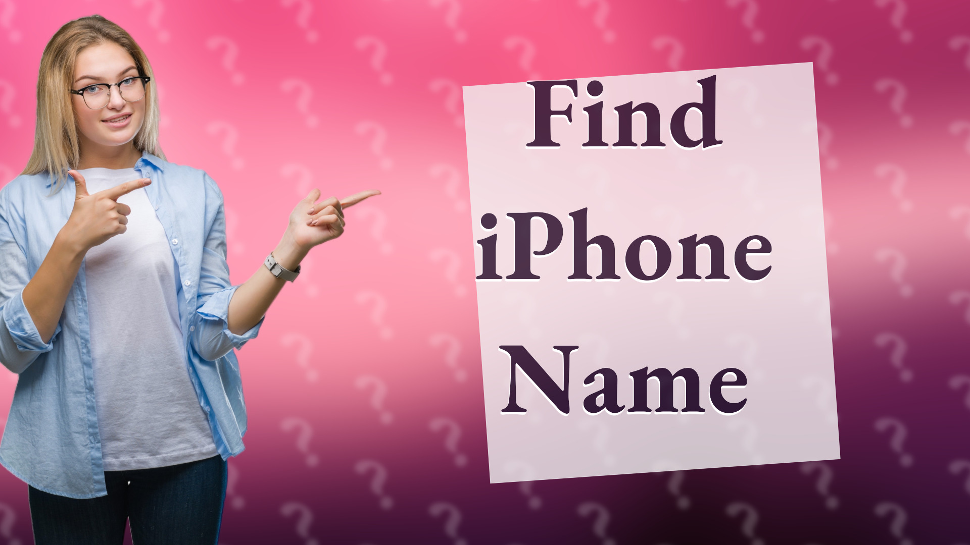 Find iPhone Name