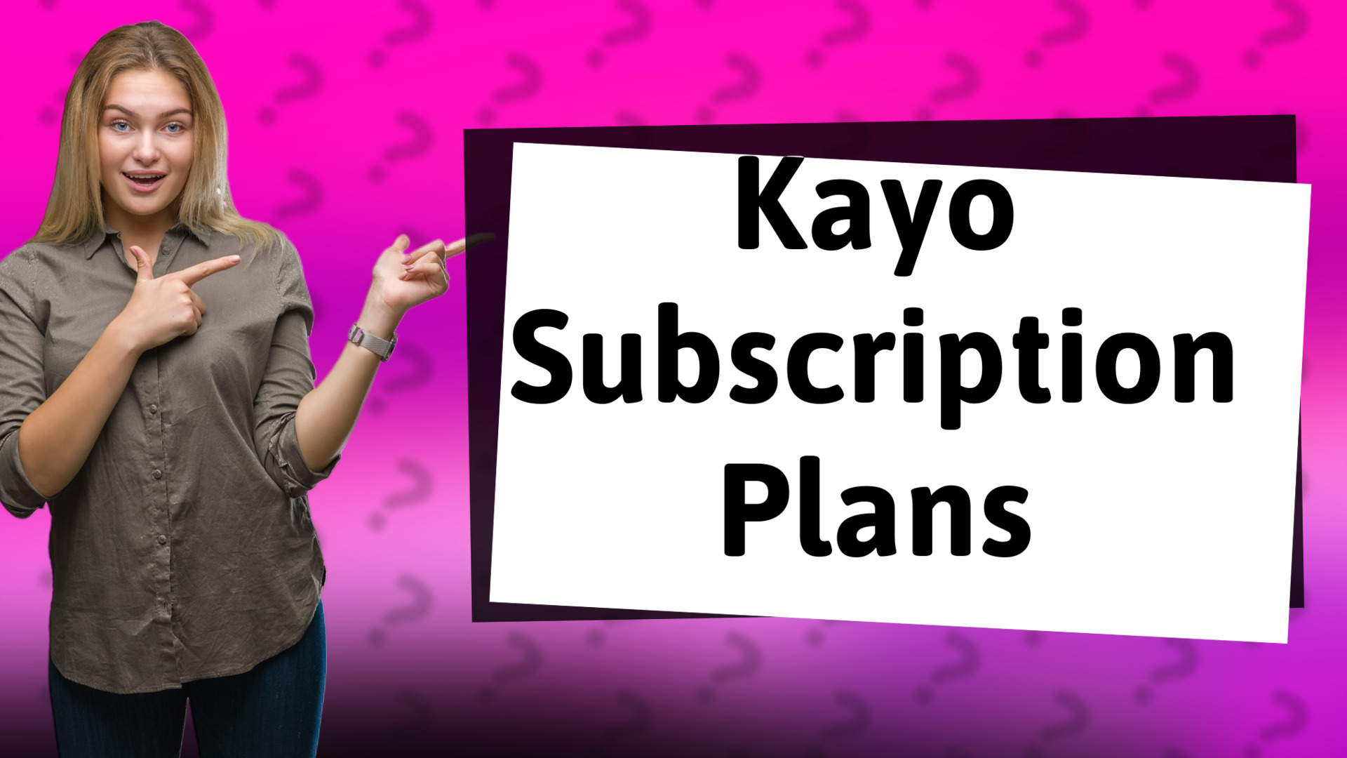 Kayo Subscription Plans