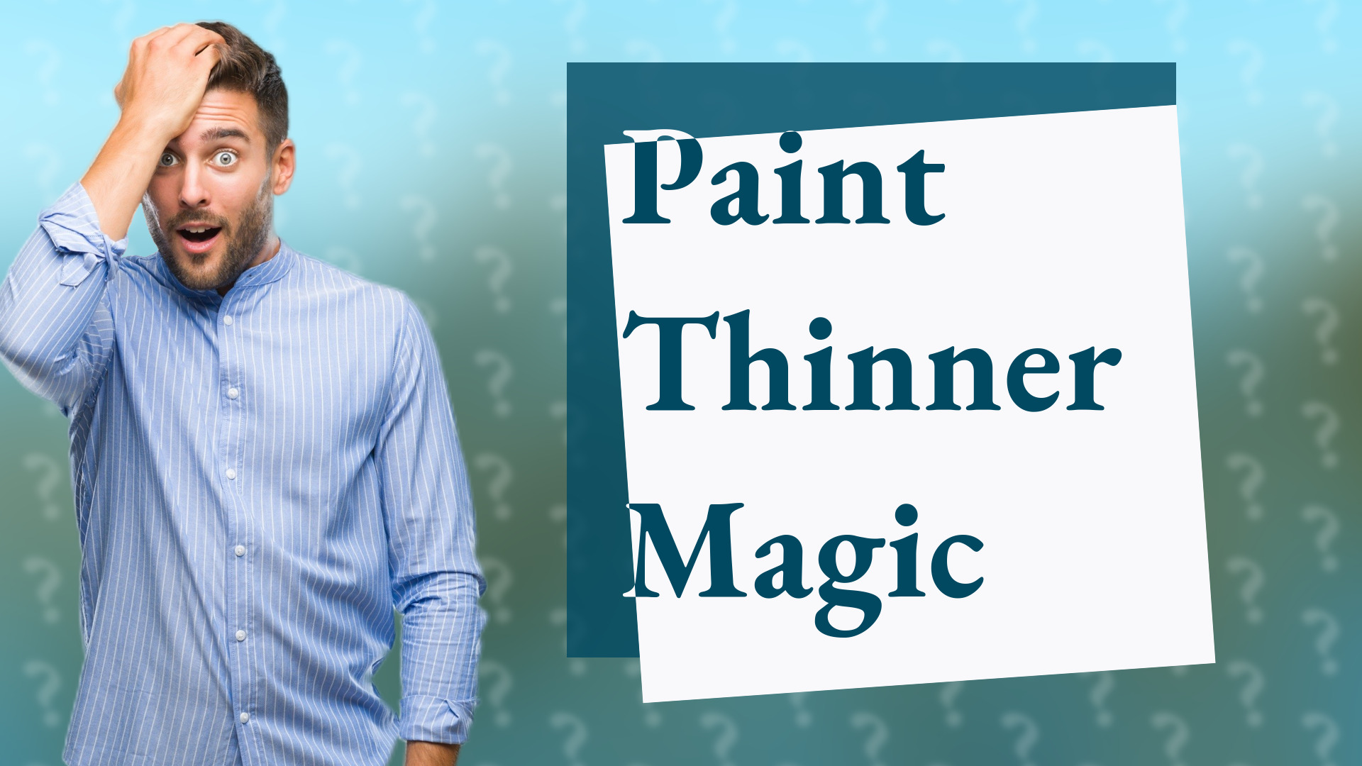 Paint Thinner Magic