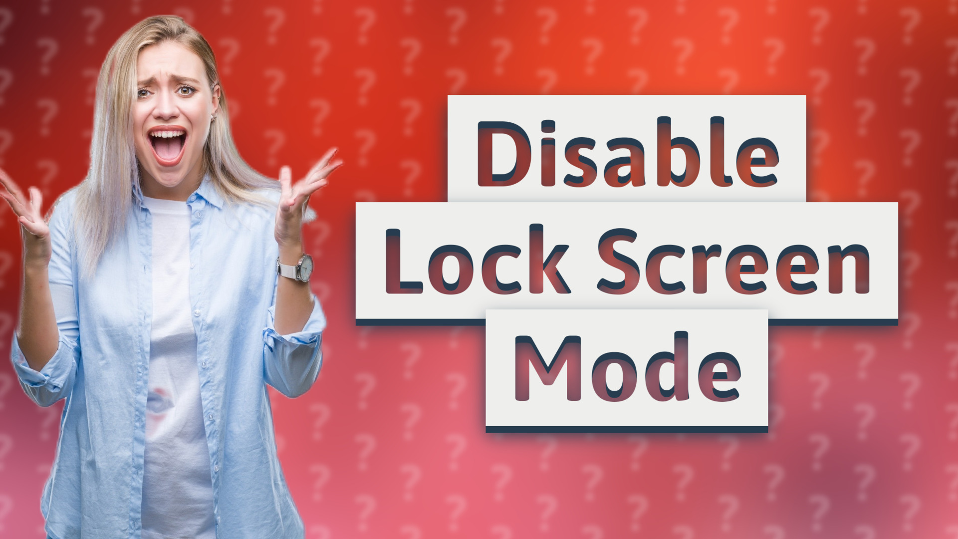 Disable Lock Screen Mode