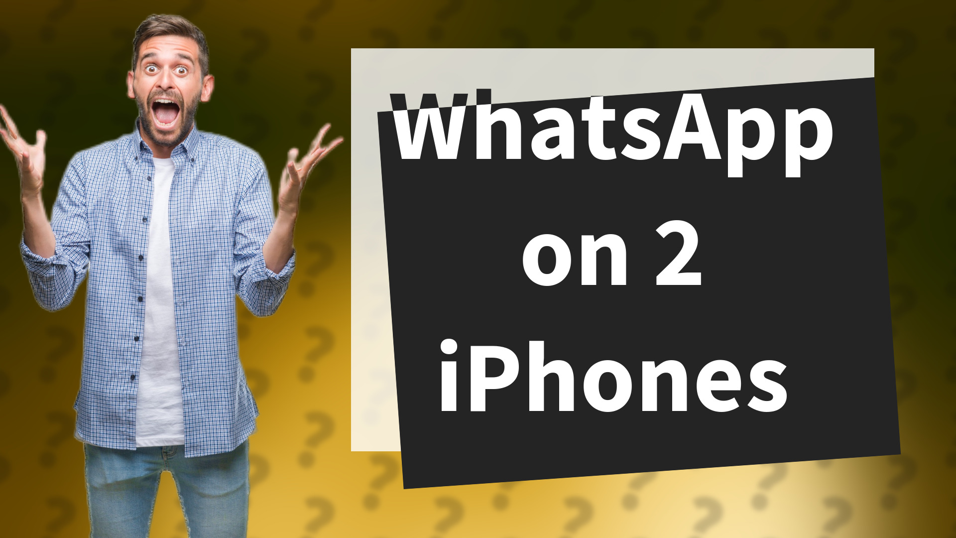 WhatsApp on 2 iPhones