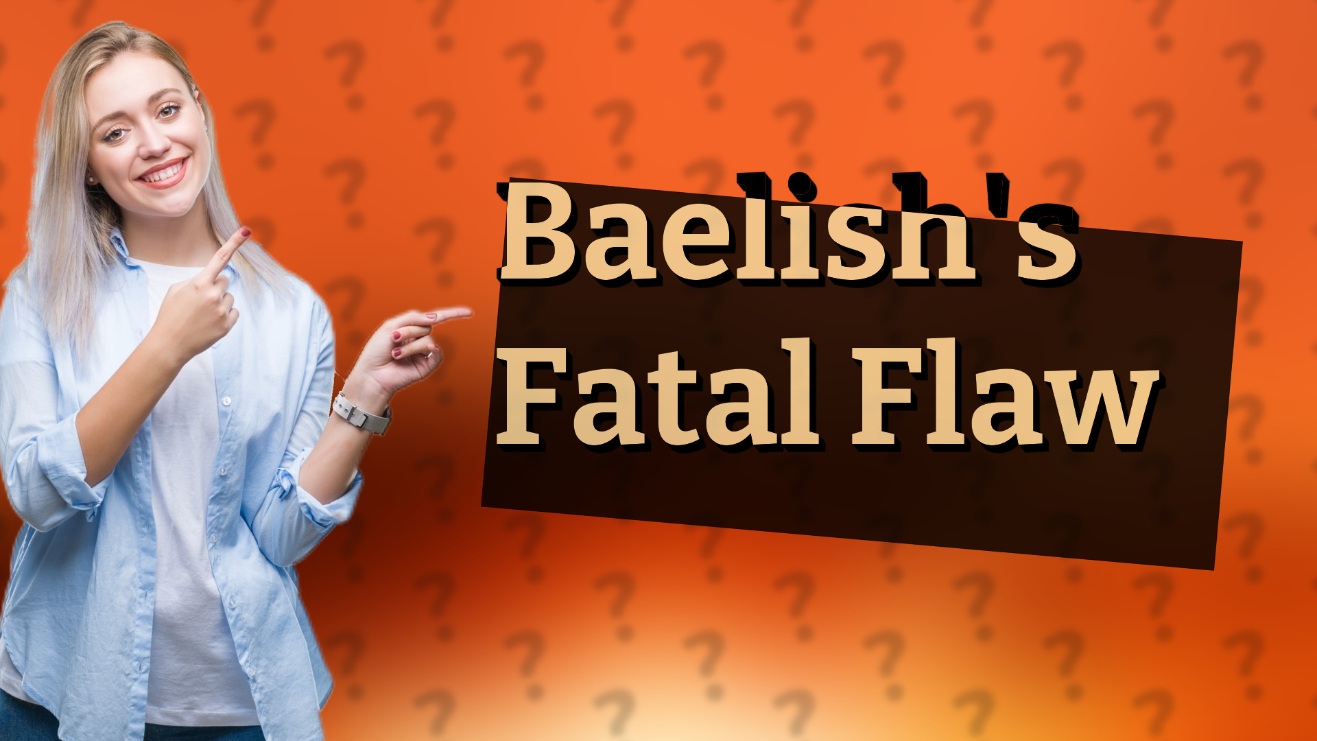 Baelish's Fatal Flaw