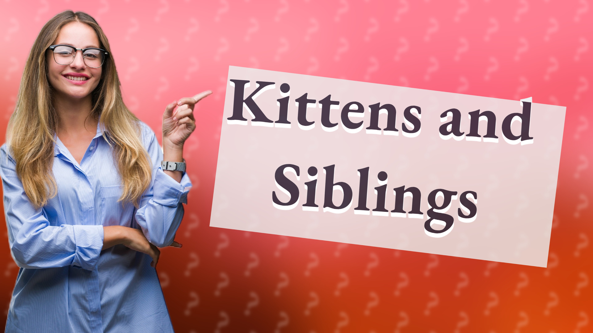 Kittens and Siblings